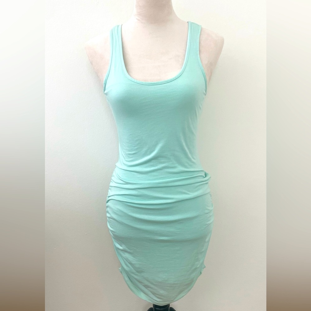 bobi Tiffany Blue Sea-foam Sleeveless Mini Dress - Picture 4 of 6